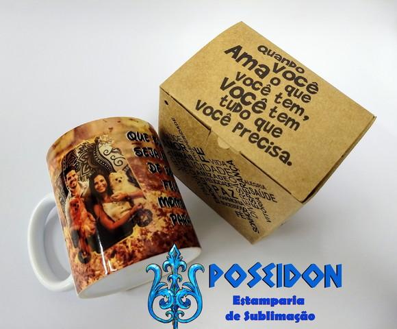 Caneca Branca Personalizada - FOTOS & MOMENTOS