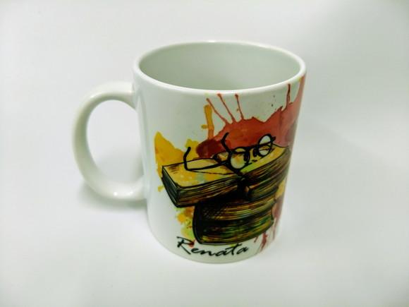 Caneca Branca Personalizada - LIVROS