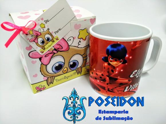 Caneca branca polímero - Personalizada