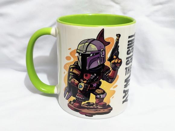 Caneca Colorida - Mandaloriano E Groo