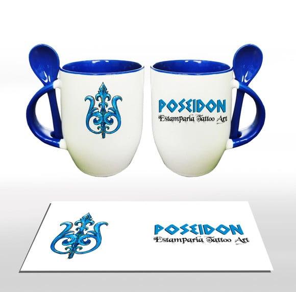 Caneca Cônica com colher - Personalizada