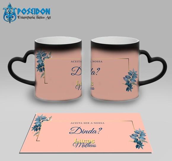 Caneca Mágica Alça Coração