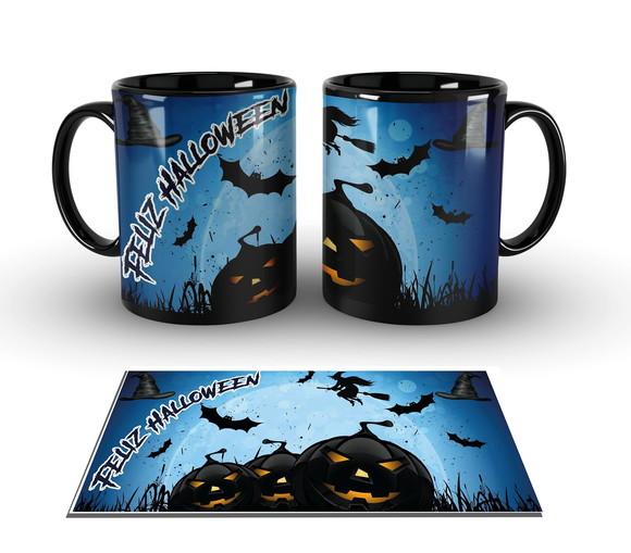 Caneca Preta - Halloween - Art02