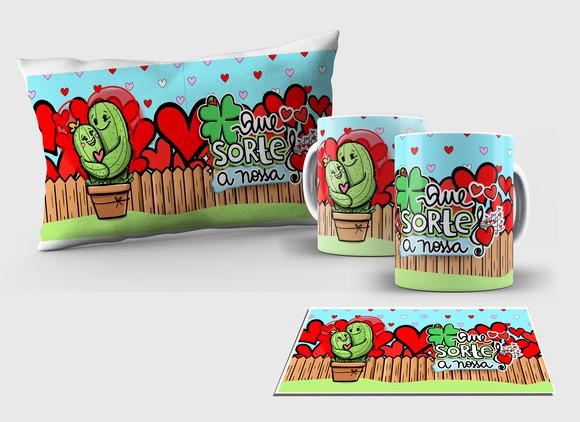 Kit Almofada e Caneca - Love5