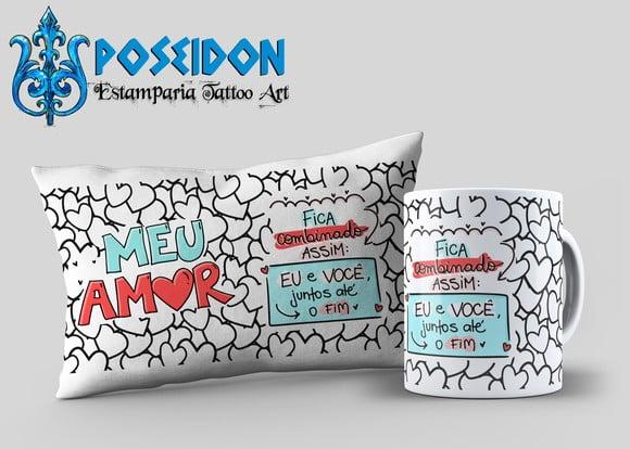 Kit Caneca + Almofada Personalizada Dia dos Namorados