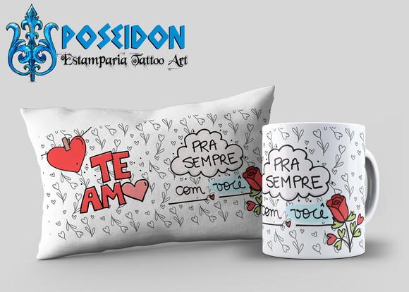 Kit Caneca + Almofada Personalizada Dia dos Namorados