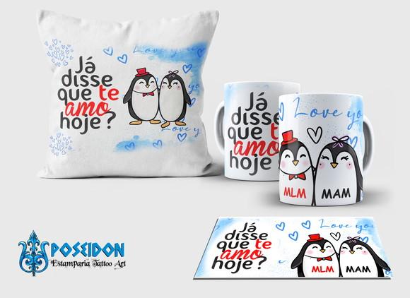 Kit Caneca + Almofada Personalizada Dia dos Namorados 008