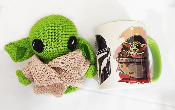 Kit Caneca com amigurumi