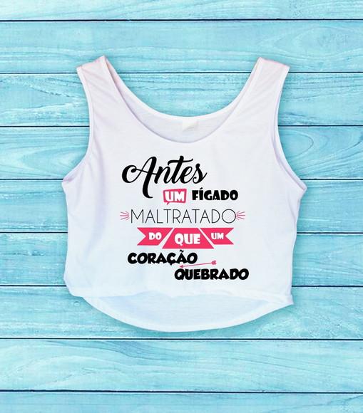 Regata Cropped frase Carnaval