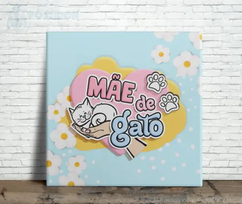 Azulejo Personalizado - Mãe de Gato