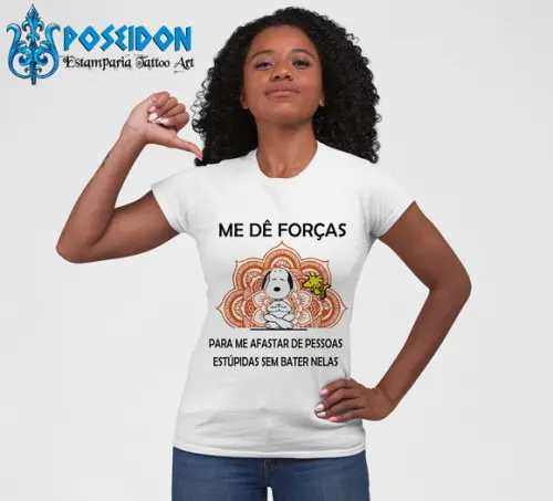 Camiseta Branca - Me dê Forças!