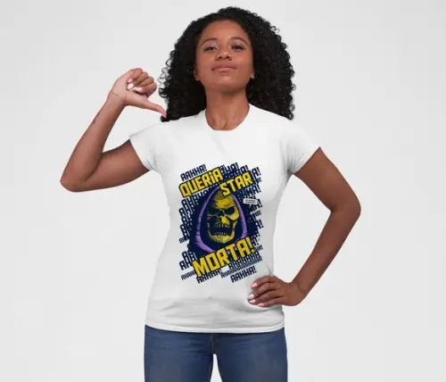 Camiseta Branca - Queria estar Morta!