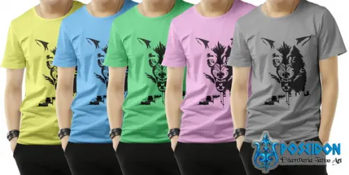 Camiseta mescla cinza personalizada