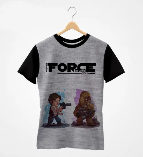 Camiseta Raglan - Coleção StarWars - Han solo