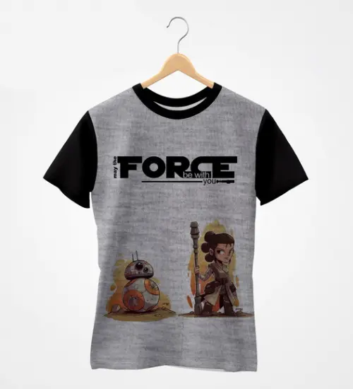 Camiseta Raglan - Coleção StarWars - Rey