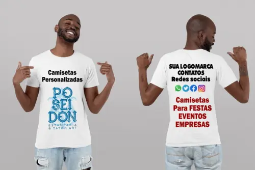 Camisetas Brancas Personalizadas
