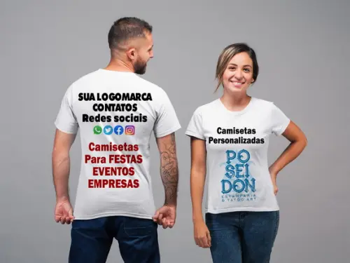 Camisetas Brancas Personalizadas