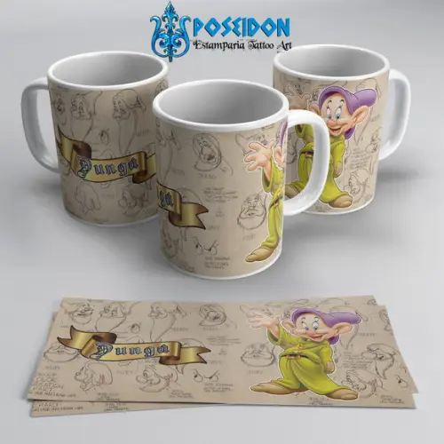 Caneca Branca - Coleção 7 Anões - DUNGA