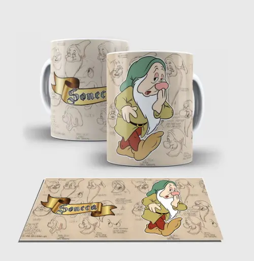 Caneca Branca - Coleção 7 Anões - SONECA