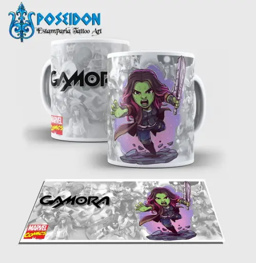Caneca Branca - Coleção MARVEL - Gamora