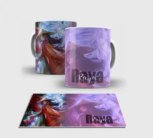 Caneca Branca - Coleção Princesa - Raya