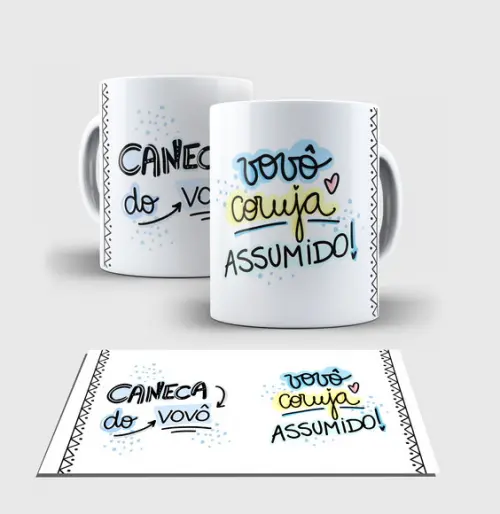 Caneca Branca - Dia dos Avós - Modelo1