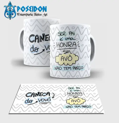 Caneca Branca - Dia dos Avós - Modelo3