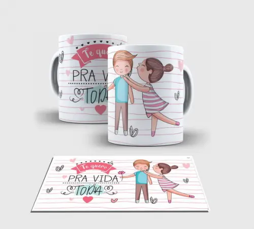 Caneca Branca - Dia dos Namorados arte 03