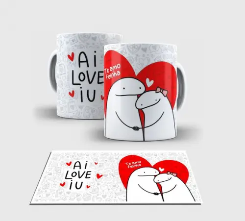 Caneca Branca - Dia dos Namorados Flork 02