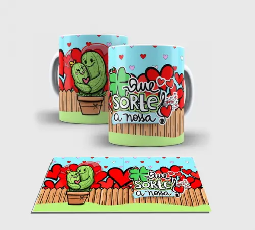 Caneca Branca - Dia dos Namorados Love1