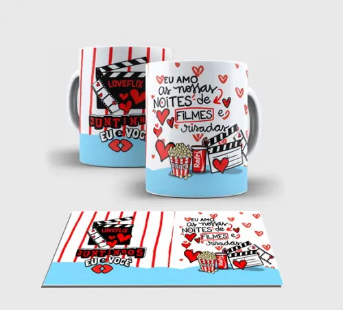 Caneca Branca - Dia dos Namorados Love3