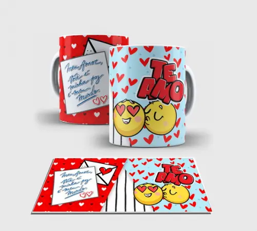 Caneca Branca - Dia dos Namorados Love4