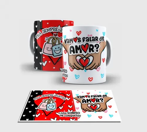 Caneca Branca - Dia dos Namorados Love8
