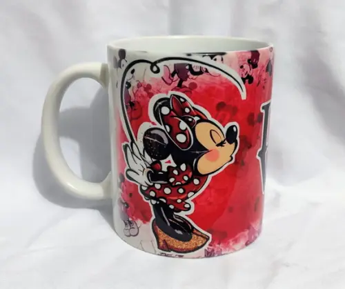 Caneca Branca - Love Mickey