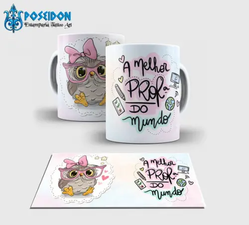 Caneca Branca - Melhor Professora do Mundo