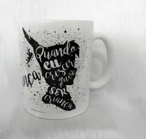 Caneca branca - QUANDO EU CRESCER QUERO SER CRIANÇA