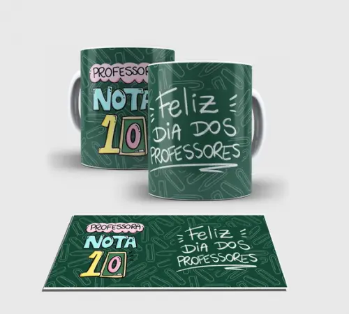 Caneca Branca - Professora Nota 10
