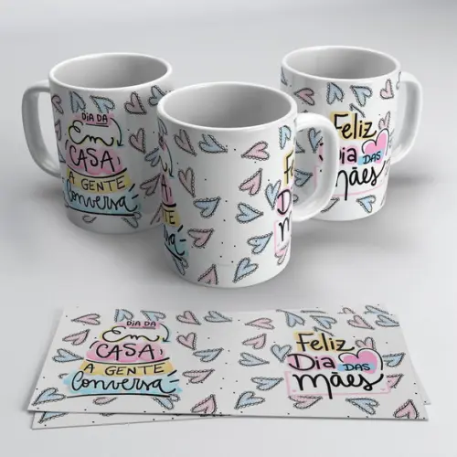 Caneca Branca -dia das Mães
