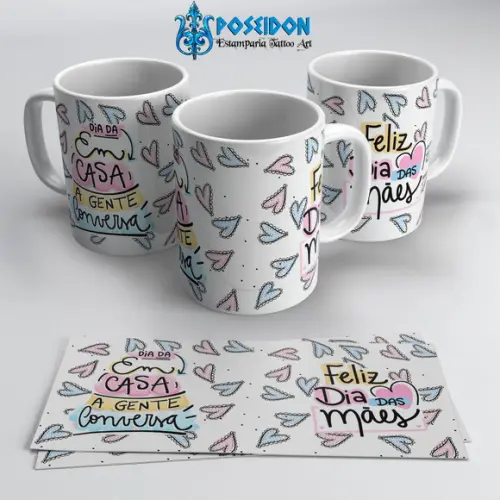 Caneca Branca -dia das Mães