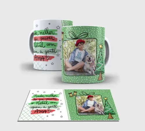 Caneca Branca -feliz Natal-10