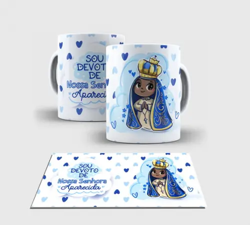 Caneca Branca -nossa Senhora Aparecida Ns2