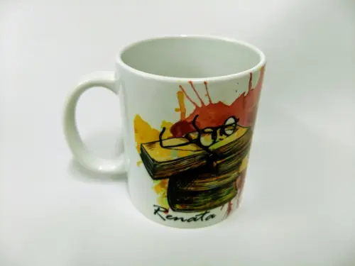 Caneca Branca Personalizada - LIVROS