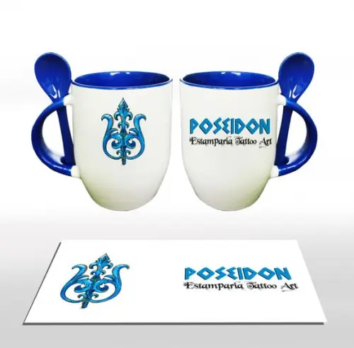 Caneca Cônica com colher - Personalizada