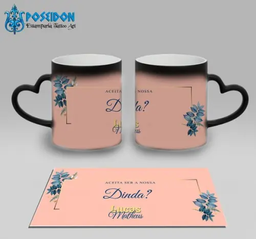 Caneca Mágica Alça Coração