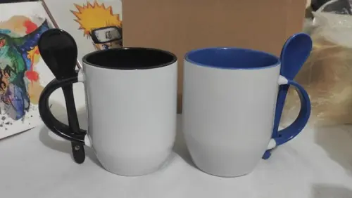 Caneca Cônica com colher - Personalizada