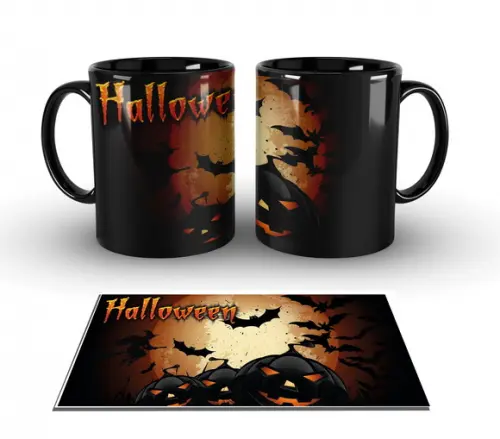 Caneca Preta - Halloween - Art03