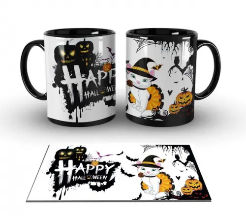 Caneca Preta - Halloween - Art05