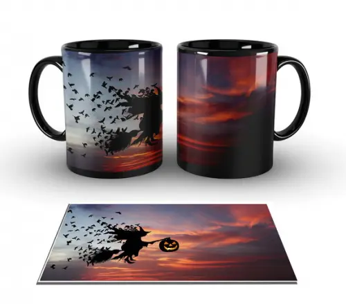 Caneca Preta - Halloween - Art06
