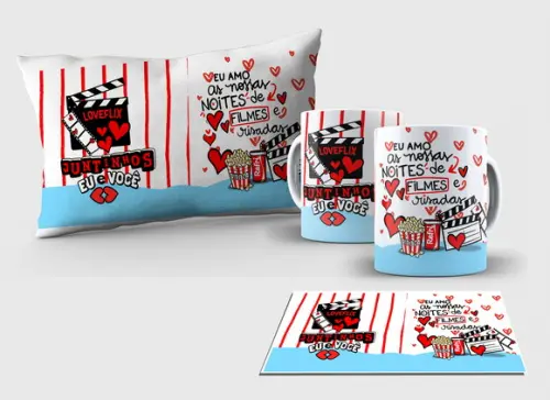 Kit Almofada e Caneca - Love3