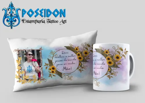 Kit Caneca + Almofada Personalizada com Foto